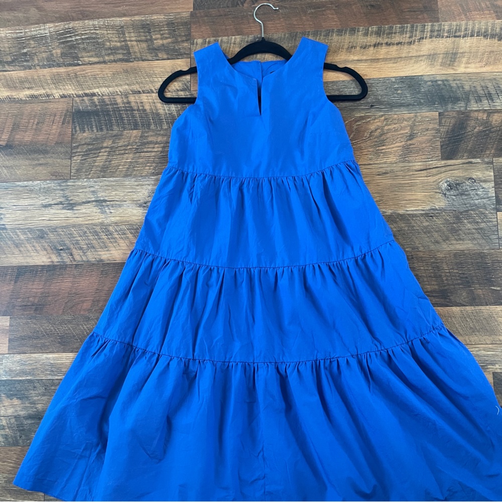 Banana Republic tiered royal blue dress